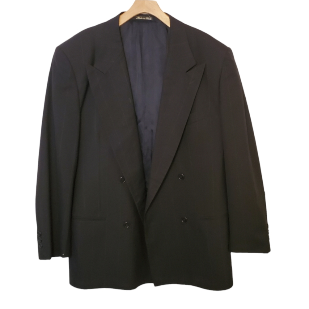 Giorgio Armani Black Striped Blazer